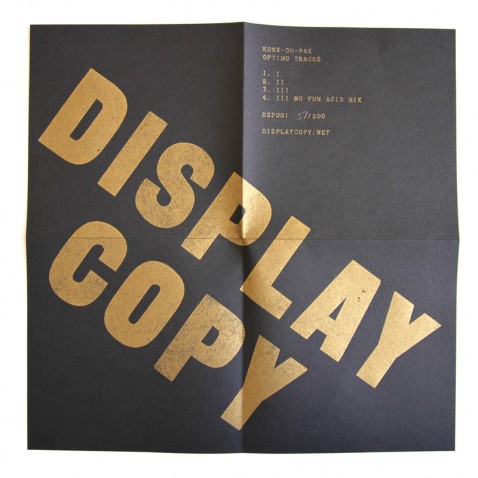 Konx Om Pax – Optimo Trax – CD – Display Copy 001 –&nbsp;2010